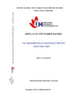 Xác định điểm ngắn mạch bằng phương pháp tổng trở   đồ án  tốt nghiệp khoa công nghệ  điện  