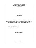 Thiết kế mô hình mạng cảm biến không dây tiết kiệm năng lượng dùng giao diện labview  