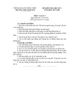 Đề kiểm tra HK 1 môn Vật lí lớp 7 năm 2017-2018 - THCS Kim Sơn