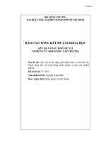 Các yếu tố tác động đến nhận thức và thái độ khách hàng đối với hoạt động trách nhiệm xã hội của doanh nghiệp   báo cáo tổng kết đề tài nghiên cứu khoa học cấp trường  