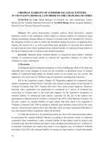 Criminal liability of commercial legal entities in Vietnam’s criminal law prior to the changing of times