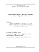 Nghiên cứu, thiết kế và chế tạo máy lạnh hấp thụ nh3 h2o để sản xuất nước đá phù hợp với điều kiện tại việt nam   báo cáo tổng kết đề tài khoa học cấp bộ  