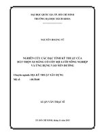 Nghiên cứu các đặc tính kỹ thuật của đất trộn xi măng có cốt sợi lưới nông nghiệp và ứng dụng vào nền đường  