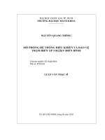 Mô phỏng hệ thống điều khiển và bảo vệ trạm biến áp 110 