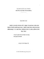Tiếp cận bài toán sức chịu tải bằng lời giải phân tích giới hạn dựa trên phương pháp đẳng hình học và chương trình tối ưu hóa hình nón bậc hai  