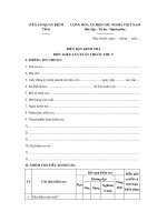 Mẫu biên bản kiểm tra điều kiện sản xuất thuốc thú y