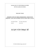 Introduction of trifluoromethyl group into boronic acid its derivatives using mof cu(ina)2  