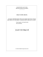 Ứng dụng mô hình thuộc tính tầng miocene mỏ tê giác trắng bồn trũng cửu long phục vụ đánh giá trữ lượng dầu tại chỗ  