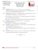 Đề thi chọn HSG môn Toán 10 năm 2019-2020 có đáp án - Trường THPT Trần Phú