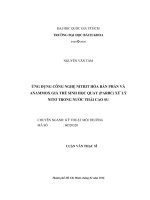 Ứng dụng công nghệ nitrit hóa bán phần và anammox giá thể sinh học quay (parbc) xử lý nitơ trong nước thải cao su  