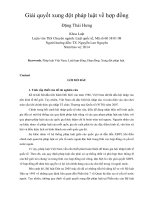 Giải quyết xung đột pháp luật về hợp đồng