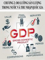 đo lường sản lượng trong nước và thu nhập quốc gia