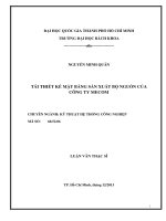 Tái thiết kế mặt bằng sản xuất bộ nguồn của công ty mecom  