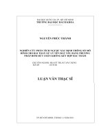 Nghiên cứu phân tích ngược xác định thông số mô hình cho bài toán xử lý nền đất yếu bằng phương pháp bơm hút chân không kết hợp bấc thấm  