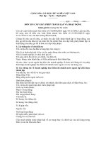 Mẫu đơn xin cấp phép thành lập và hoạt động doanh nghiệp bảo hiểm