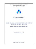 Đánh giá khả năng sóng thần ảnh hưởng đến vùng bờ biển việt nam  