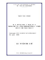 Hệ số suy giảm độ cứng kết cấu trong thiết kế công trình bê tông cốt thép chịu tải trọng động đất  