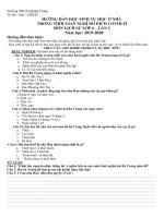 Hướng dẫn tự học sử 6 - LẦN 2