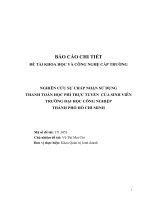 Nghiên cứu sự chấp nhận sử dụng thanh toán học phí trực tuyến của sinh viên trường đại học công nghiệp tp  hồ chí minh    báo cáo tổng kết đề tài khoa học cấp trường  