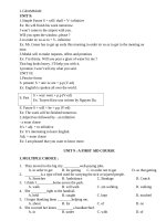 Tiếng Anh 8 - Ôn tập Unit 9 và 10