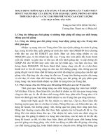 Hoạt động thông qua bài giảng và hoạt động lấy ý kiến phản hồi từ người học của Trung tâm Giáo dục Quốc phòng-An ninh thời gian qua và các giải pháp nâng cao chất lượng các mặt công tác này