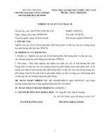 Nghiên cứu các yếu tố ảnh hưởng đến chất lượng dịch vụ đào tạo của các trường trung học phổ thông trên địa bàn tp  hồ chí minh    