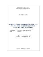 Nghiên cứu tính toán khả năng chịu lực của cọc thép có xét đến sự ăn mòn trong môi trường nước biển  