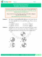 TOÁN TIẾNG ANH LỚP 5 Bài tập Tuần 24 – CƠ BẢN – ĐỀ 2