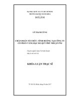 Chẩn đoán tổ chức tình huống tại công ty cổ phần vàng bạc đá quý phú nhuận pnj  