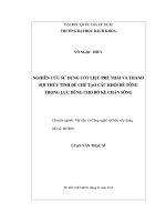 Nghiên cứu sử dụng cốt liệu phế thải và thanh sợi thủy tinh để chế tạo các khối bê tông trọng lực dùng cho bờ kè chắn sóng  