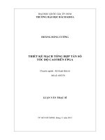 Thiết kế mạch tổng hợp tần số tốc độ cao trên fpga  