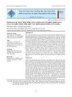 Đánh giá sự thay đổi tổng sản lượng sơ cấp theo thời gian của các kiểu thực phủ khu vực Đồng bằng sông Cửu Long
