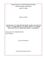 Tác động của danh tiếng website, chất lượng website lên tin tưởng, rủi ro cảm nhận và ý định mua lại tại website của khách hàng  