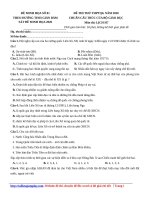 Đề chuẩn minh họa 2020 - Lịch sử - số 1