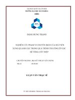 Nghiên cứu phạm vi chuyển dịch của đất nền xung quanh cọc trong quá trình thi công ép cọc bê tông cốt thép  