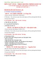 MÔN NGỮ VĂN 8 - THEO CHƯƠNG TRÌNH GIẢM TẢI( CÁC EM HỌC SINH CHÚ Ý GHI CHÉP VÀ ĐÁNH DẤU VÀOBÀI HỌC ĐÃ CHÉP NHÉ ! )