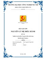 Nguyên Lý Hệ Điều Hành - Bài Tập Lớn Nghiên cứu tìm hiểu về Quản lý tiến trình trên Windows 10