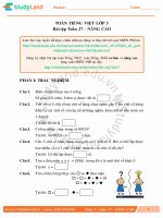 TOÁN TIẾNG VIỆT LỚP 3 Bài tập Tuần 27 – NÂNG CAO – ĐỀ 2