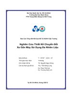 Nghiên cứu thiết kế chuyển đổi xe gắn máy sử dụng đa nhiên liệu  báo cáo tổng kết kết quả đề tài nghiên cứu khoa học cấp trường  msđt t ktgt 2010 37  