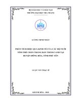 Phân tích hiệu quả kinh tế của các hộ nuôi tôm thẻ chân trắng bán thâm canh tại huyện đông hòa, tỉnh phú yên  