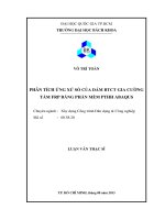 Phân tích ứng xử số của dầm btct gia cường tấm frp bằng phần mềm pthh abaqus  