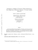 Kolmogorov n-Widths of Function Classes Induced by a Non-Degenerate Differential Operator: A Convex Duality Approach