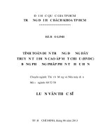 Tính toán điện trường đường dây truyền tải điện cao áp một chiều (hvdc) bằng phương pháp phần tử hữu hạn  