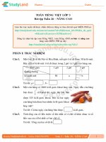 TOÁN TIẾNG VIỆT LỚP 3 Bài tập Tuần 26 – NÂNG CAO – ĐỀ 1