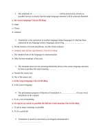 Đáp án môn dịch đại cương ehou đại học mở