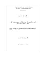 Thí nghiệm hầm gió ảo cho công trình nhà bằng mô phỏng cfd  