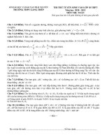 Đề thi thử vào lớp 10 THPT môn Toán năm học 2020 – 2021 – Trường THPT Gang Thép