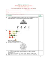 Đề thi tuyển sinh lớp 5 CLB môn Toán Tiếng Anh MathSpace 2017 - 2018