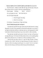 trang thông tin về những đóng góp mới của luận án