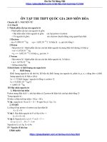 Ôn tập thi THPTQG môn Hóa 2019